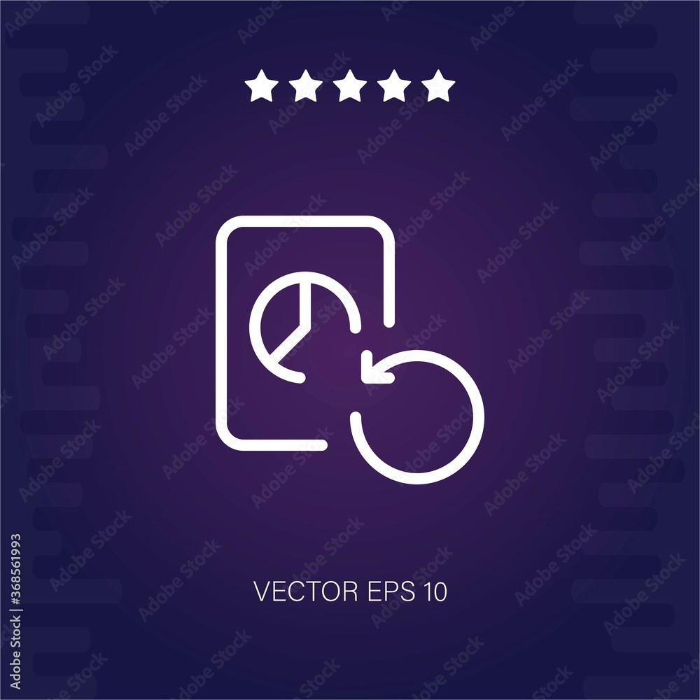 replay vector icon modern illustration replay vector icon modern illustration