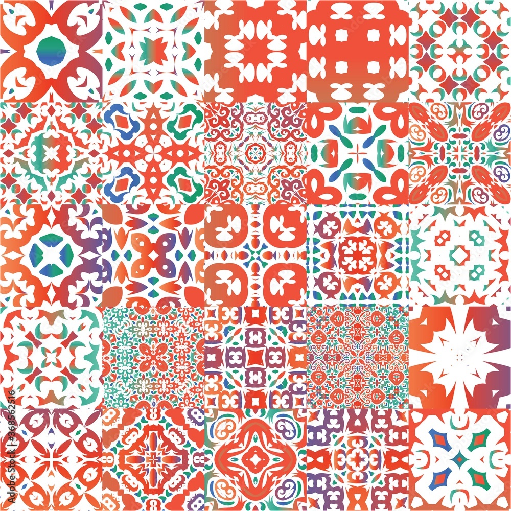Fototapeta premium Mexican vintage talavera tiles.