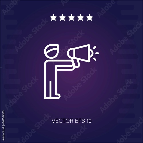 speaker vector icon modern illustration