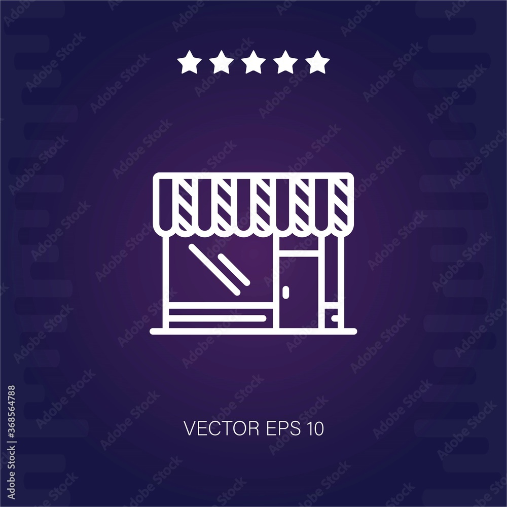 store vector icon modern illustration