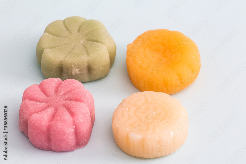 Chinese traditional lotus paste moon cake Chinese traditional lotus paste moon cake