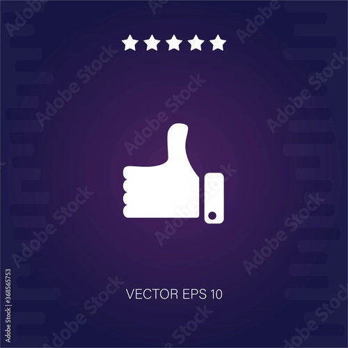 thumbsup vector icon modern illustration