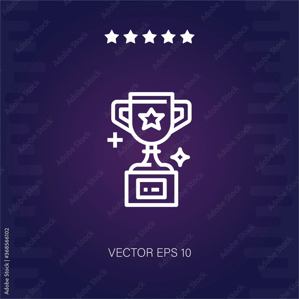 trophy vector icon modern illustration trophy vector icon modern illustration