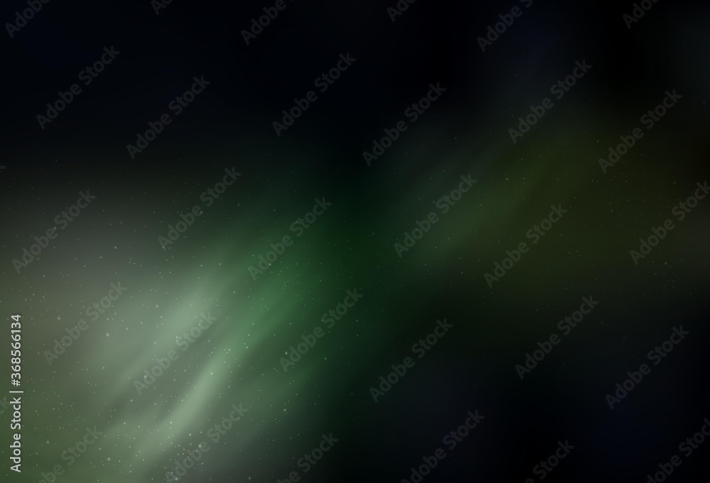 Dark Green vector template with space stars. Modern abstract illustration with Big Dipper stars. Pattern for astrology websites.