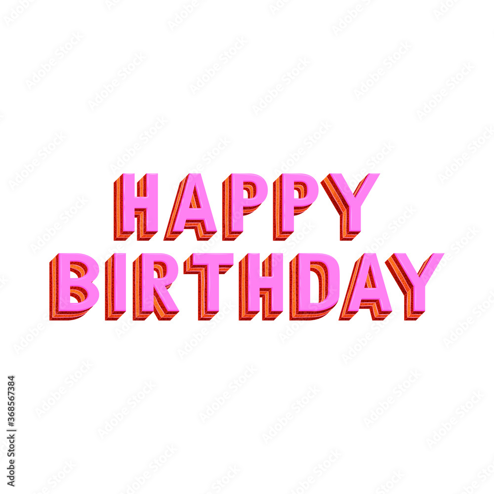 Vector Lettering/Typography. Happy birthday text in the form of cake with pink frosting on white background. Design element for celebration, greeting cards, poster, banner or print. Vector Lettering/Typography. Happy birthday text in the form of cake with pink frosting on white background. Design element for celebration, greeting cards, poster, banner or print.