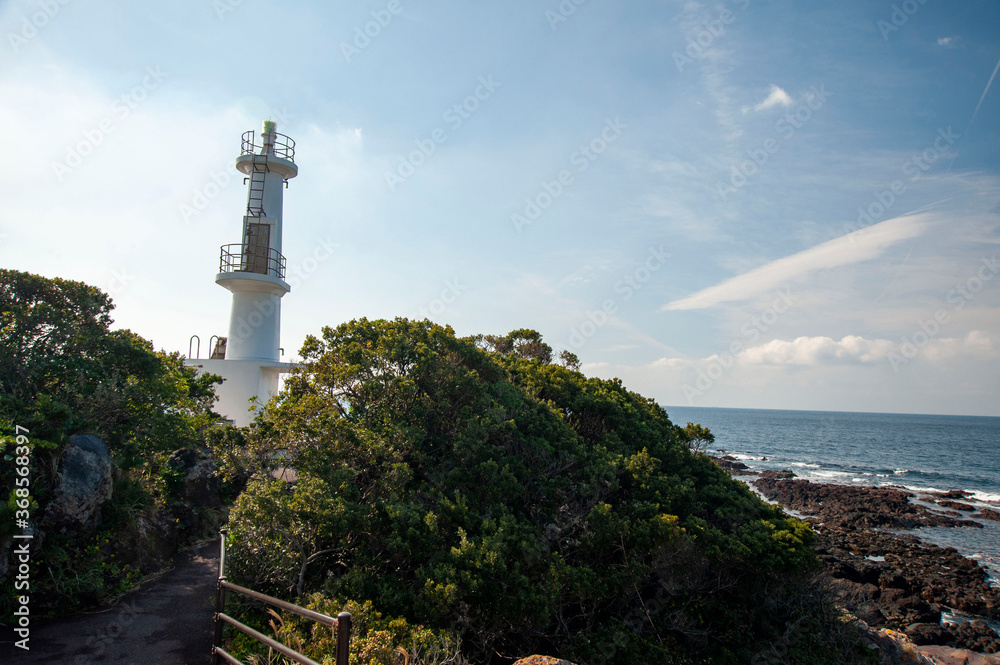 薩摩半島の最南端、薩摩長崎鼻灯台