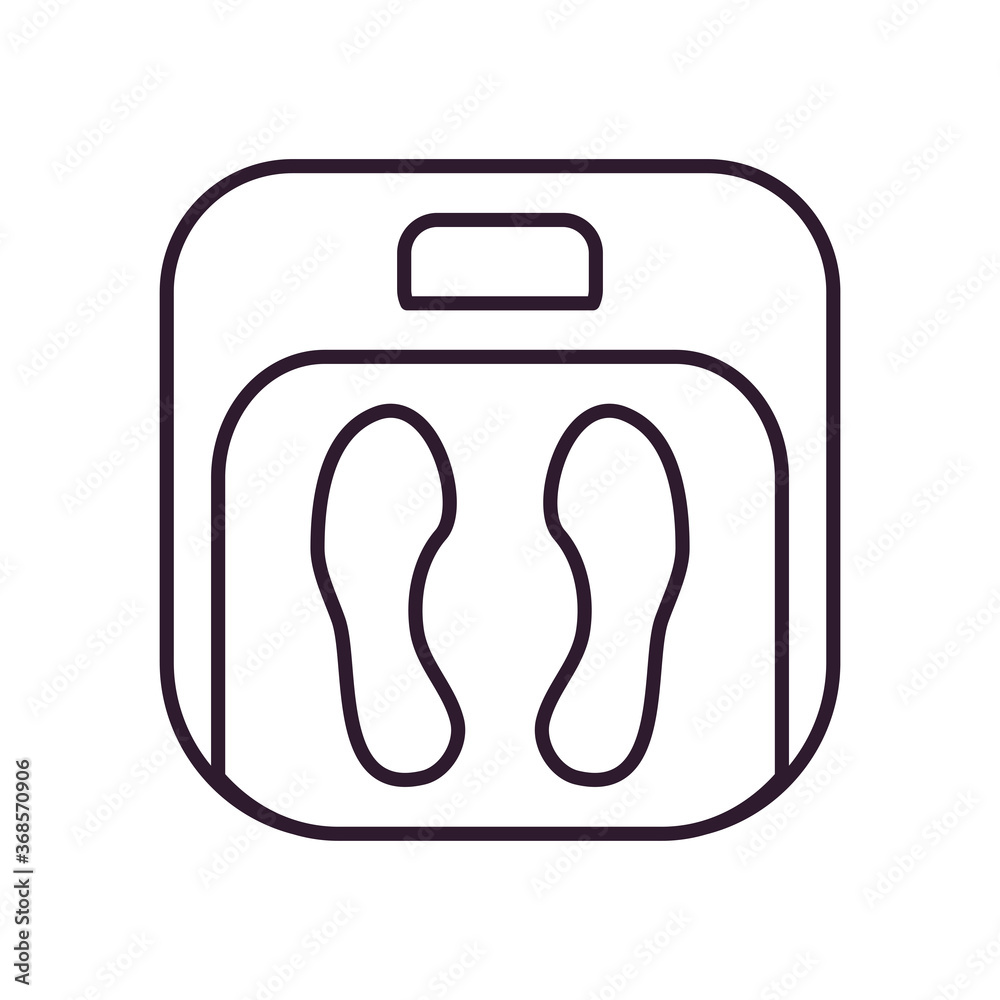 scale line style icon vector design scale line style icon vector design
