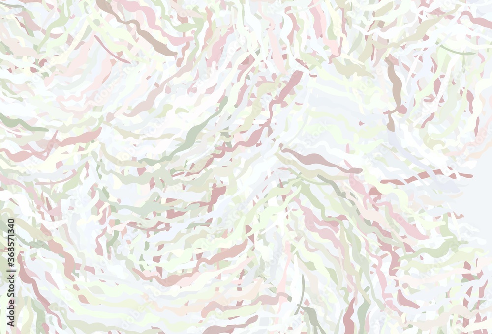 Fototapeta premium Light Pink, Green vector backdrop with wry lines.