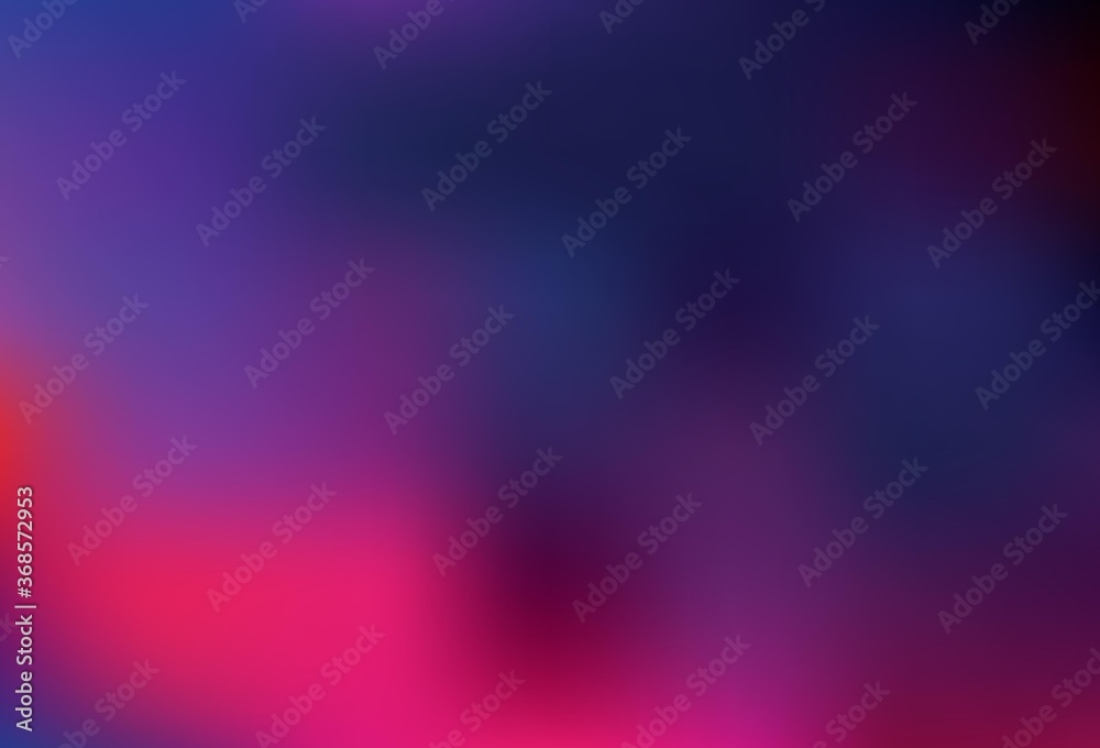 Dark Pink vector blurred shine abstract background.