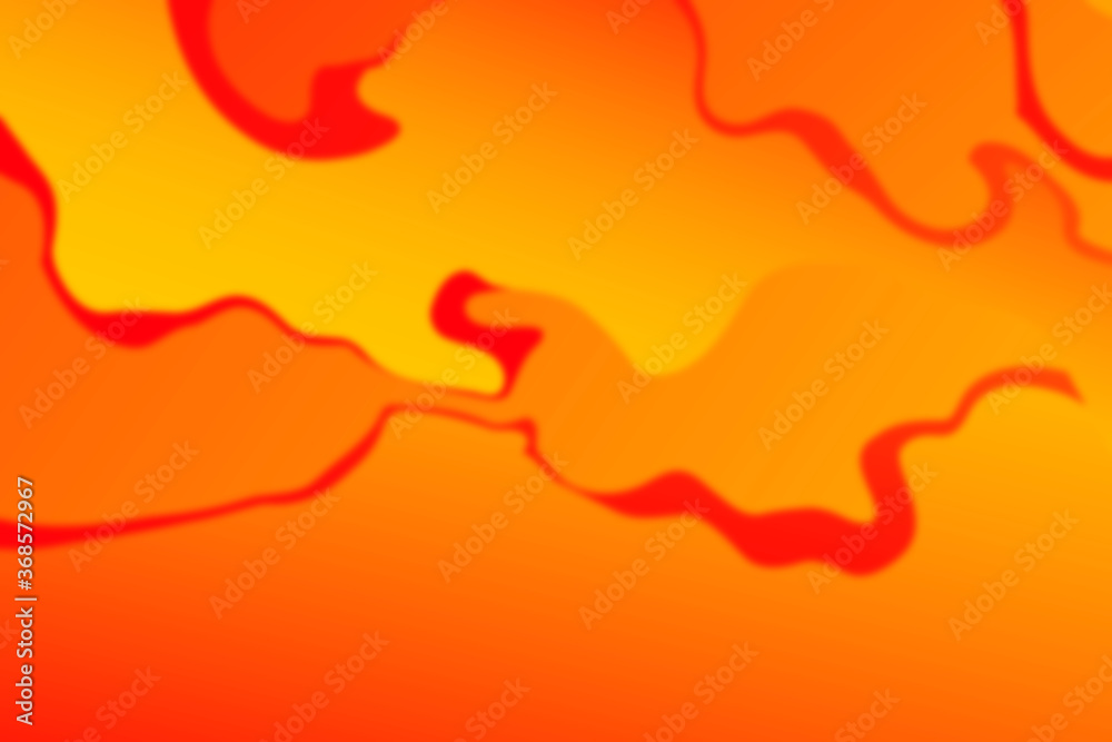 Blur background. Abstract yellow wavy background with curve lines. Abstract yellow art lines. Autumn concept.
