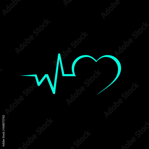 Cardiology vector illustration design for logo healthcare and pharmacy symbols pure cardio logo design sign.
