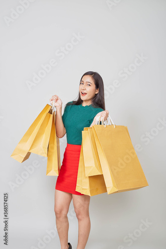 Beautiful fashion woman shopping