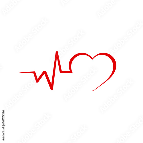 Cardiology vector illustration design for logo healthcare and pharmacy symbols pure cardio logo design sign.