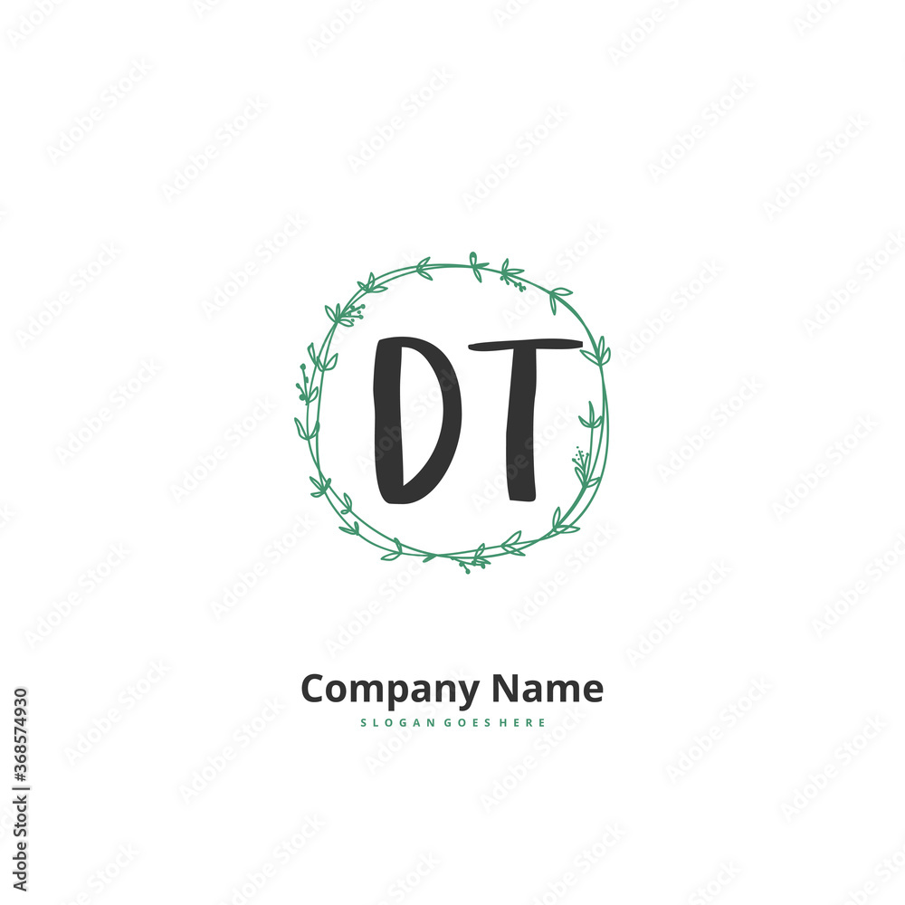 D T DT Initial handwriting and signature logo design with circle. Beautiful design handwritten logo for fashion, team, wedding, luxury logo. D T DT Initial handwriting and signature logo design with circle. Beautiful design handwritten logo for fashion, team, wedding, luxury logo.