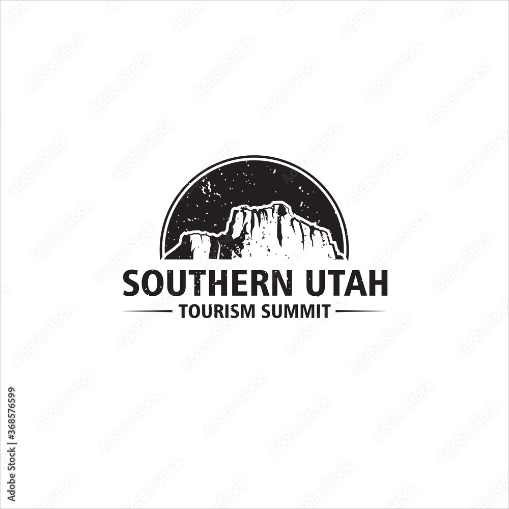 Mountain logo design illustration, Simple icon, Adventure logo
