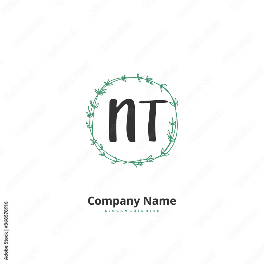 N T NT Initial handwriting and signature logo design with circle. Beautiful design handwritten logo for fashion, team, wedding, luxury logo. N T NT Initial handwriting and signature logo design with circle. Beautiful design handwritten logo for fashion, team, wedding, luxury logo.