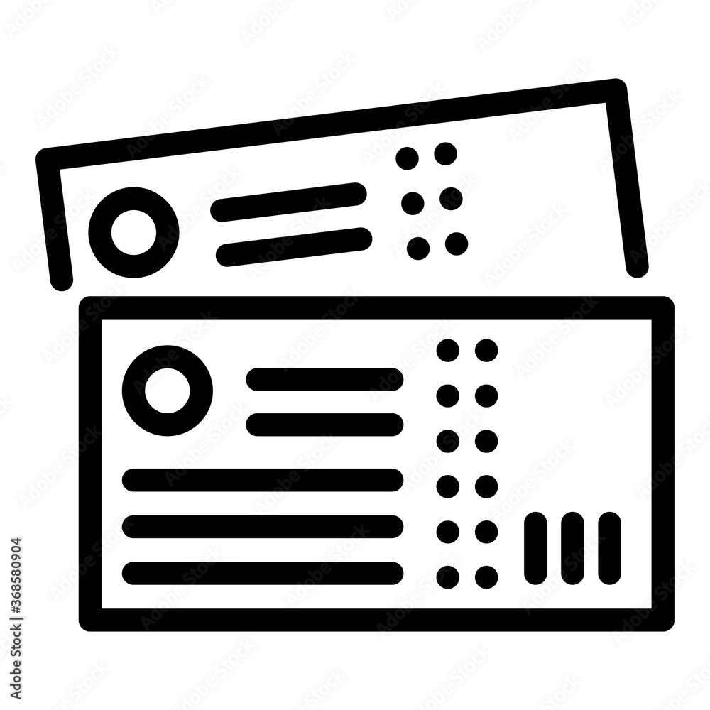 Smart bus ticket icon. Outline smart bus ticket vector icon for web design isolated on white background Smart bus ticket icon. Outline smart bus ticket vector icon for web design isolated on white background