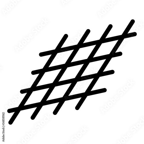 Metallurgy metal net icon. Outline metallurgy metal net vector icon for web design isolated on white background