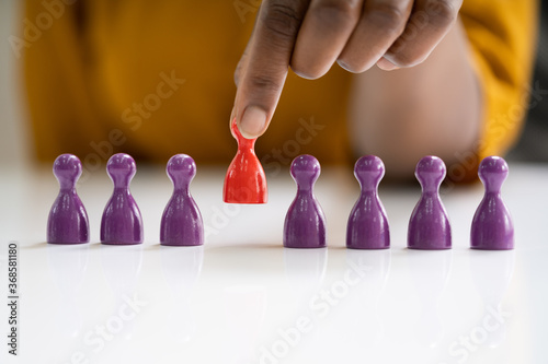 Konstfotografi African American Hand Customer Segment Pick