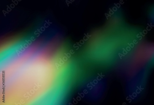 Dark Green vector blurred shine abstract background.