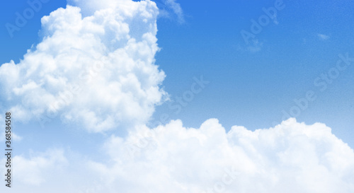 White cloud on blue sky