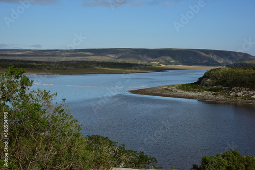 The vlei at De Hoop Nature Reserve filling up beautifully as the tide starts coming in, supplying good feeding for the pink flamingos