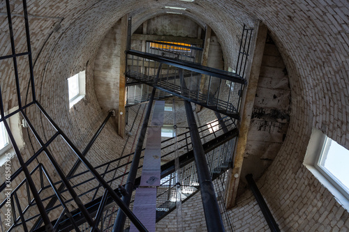 Old water tower inside