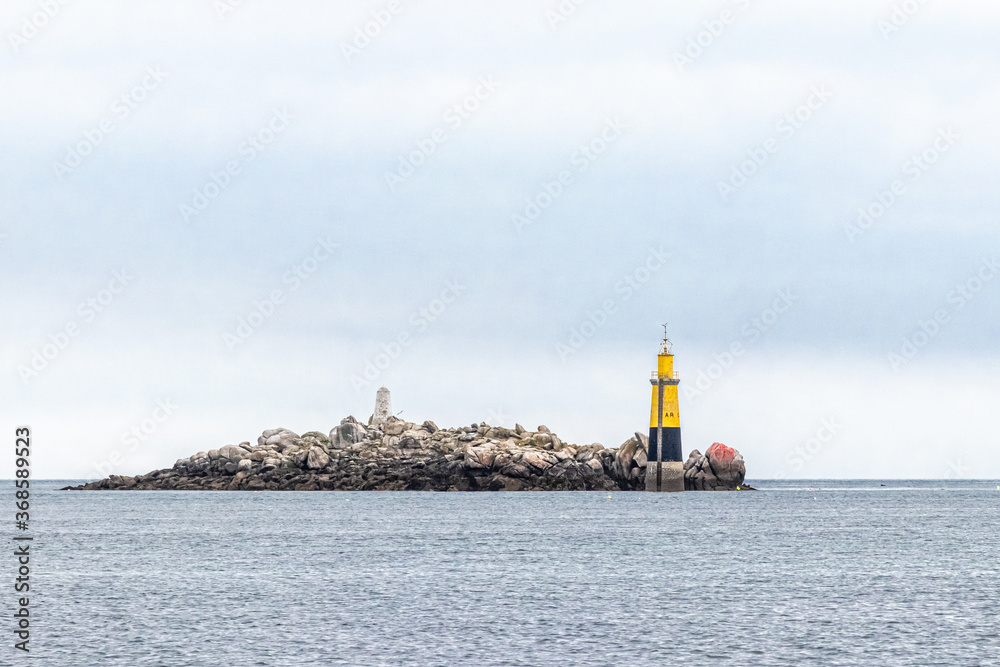 lighthouse of the island of Batz, off Roscoff, in Brittany