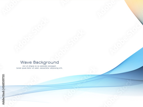 Abstract colorful wave elegant background