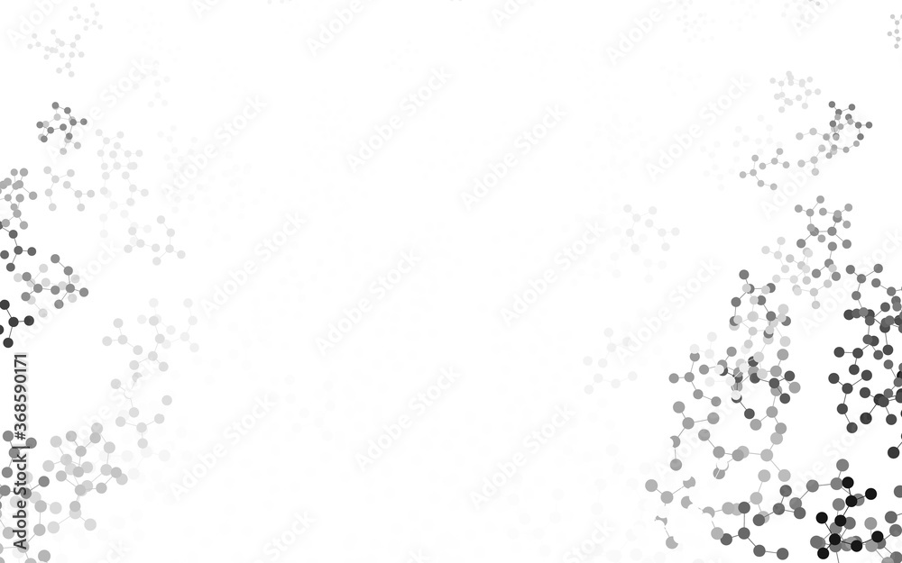 Light Gray vector pattern with artificial intelligence network. Light Gray vector pattern with artificial intelligence network.