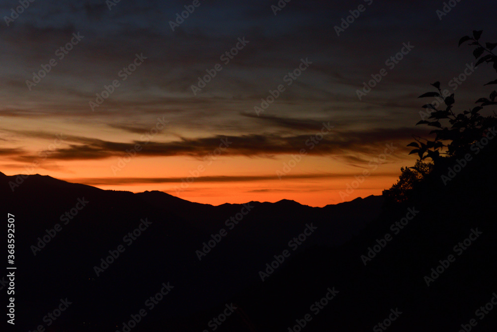 Beautiful scenic landscape of chopta / Tungnath, uttarakhand, india