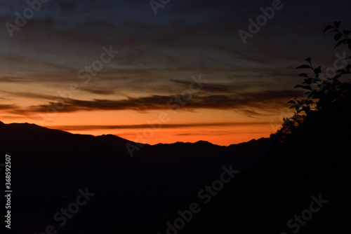 Beautiful scenic landscape of chopta / Tungnath, uttarakhand, india photo