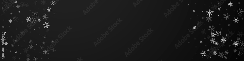 Sparse snowfall Christmas background. Subtle flyin Sparse snowfall Christmas background. Subtle flyin