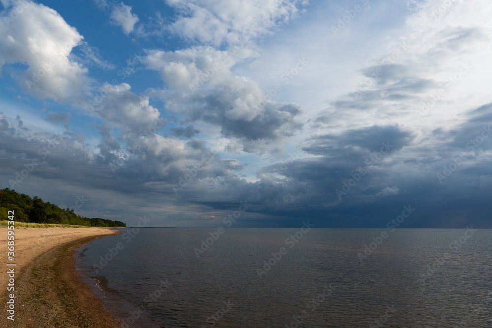 Sea coast on a sunny day at vormsi island Sea coast on a sunny day at vormsi island