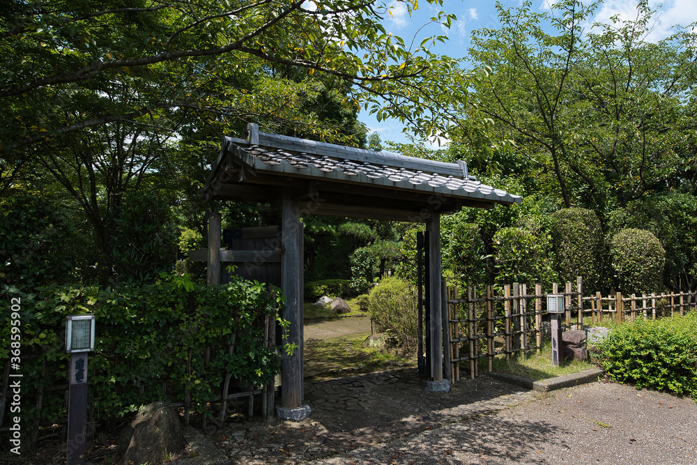千葉県立　関宿城　庭園入り口