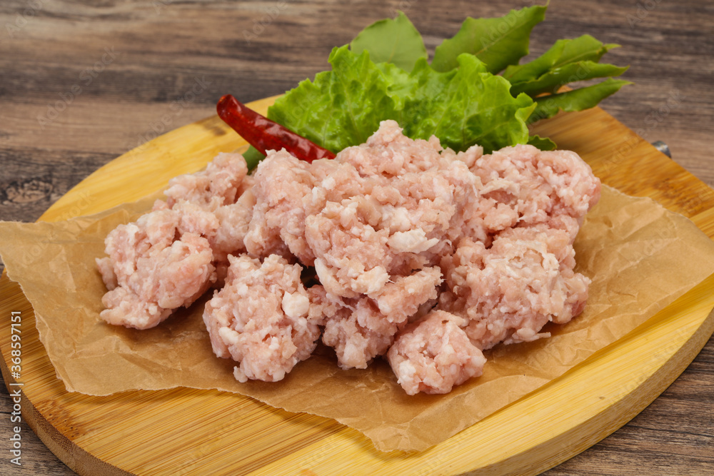 Homemade pork minced meat for cooking Homemade pork minced meat for cooking