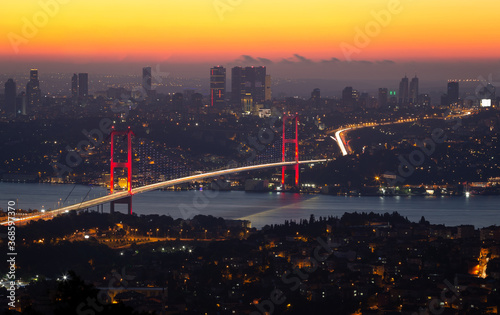 15 July Martyrs Bridge in Istanbul, Turkey