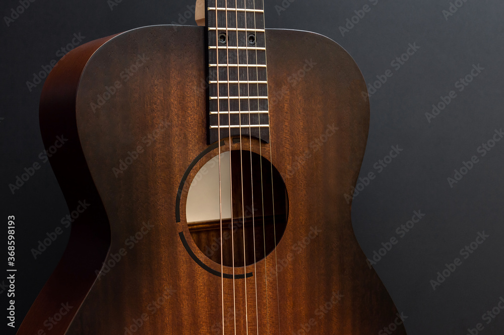 acoustic guitar close up acoustic guitar close up