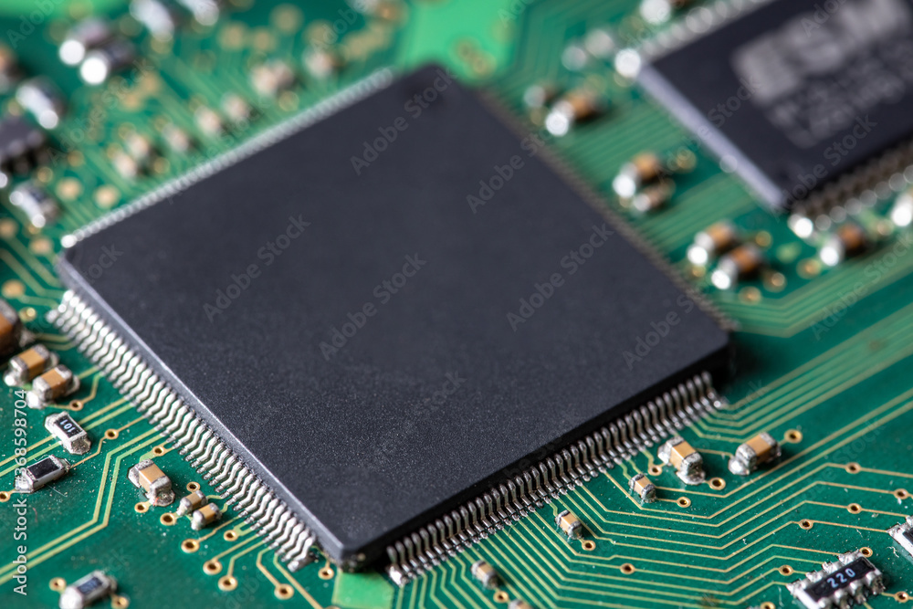 Macro photography of semiconductor chips Macro photography of semiconductor chips