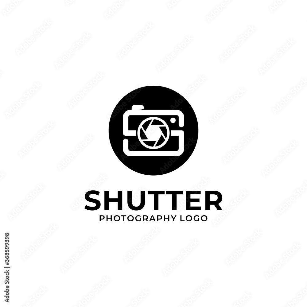 Initial Letter s for Camera  Photography silhouette Design Logo  Vector Graphic Branding Letter Element.