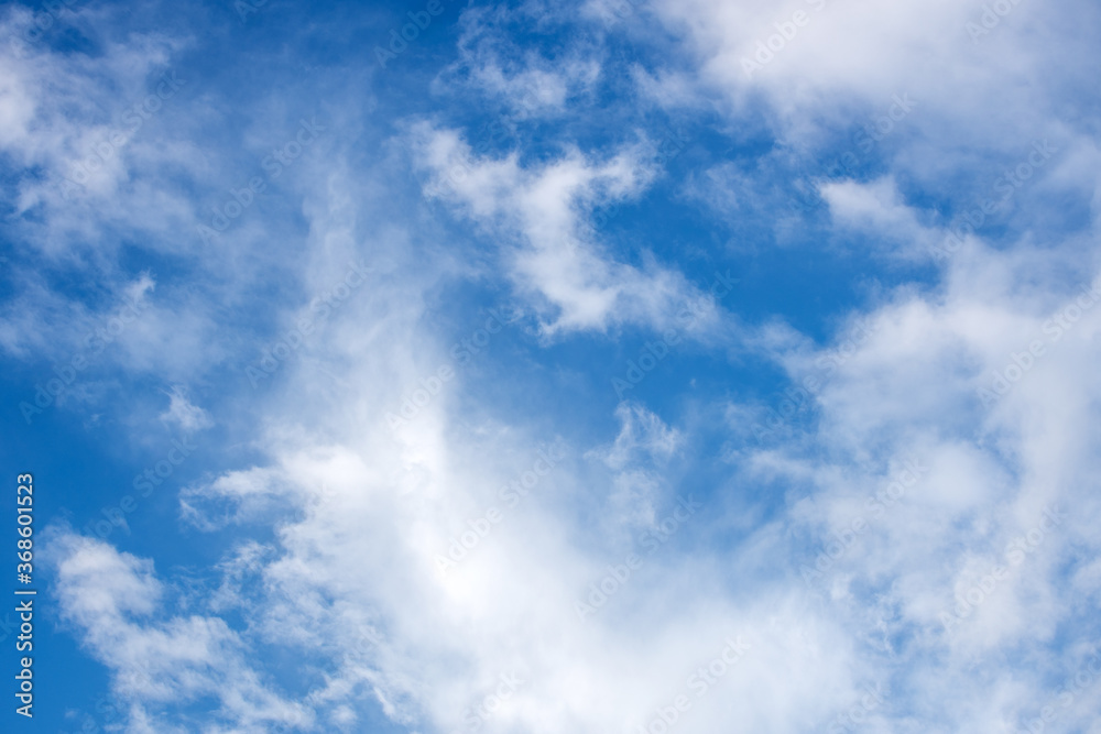 Blue sky and white clouds fine weather Blue sky and white clouds fine weather