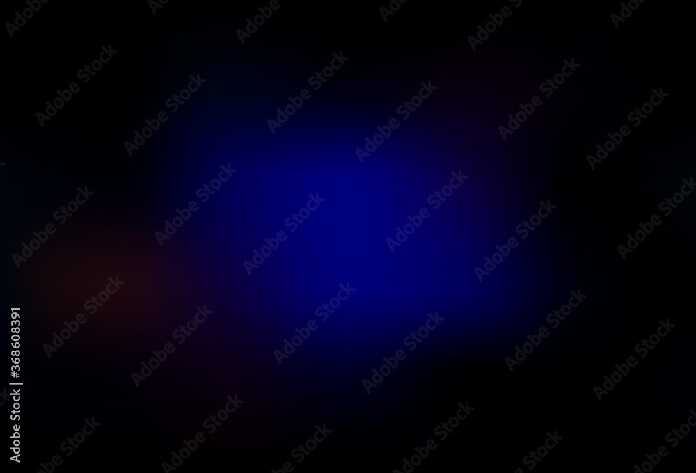 Dark BLUE vector blurred shine abstract background.