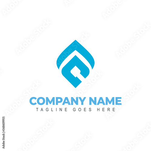 Ilustration vector graphic of letter AC symbols that form one form a logo blue
