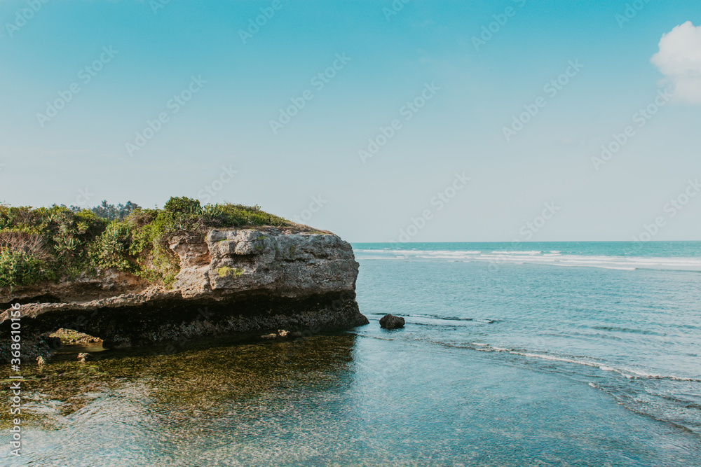 cliffs of Coco beach in Dar es Salaam Tanzania