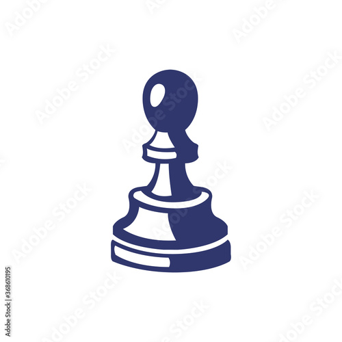 Vector image of a chess piece pawn