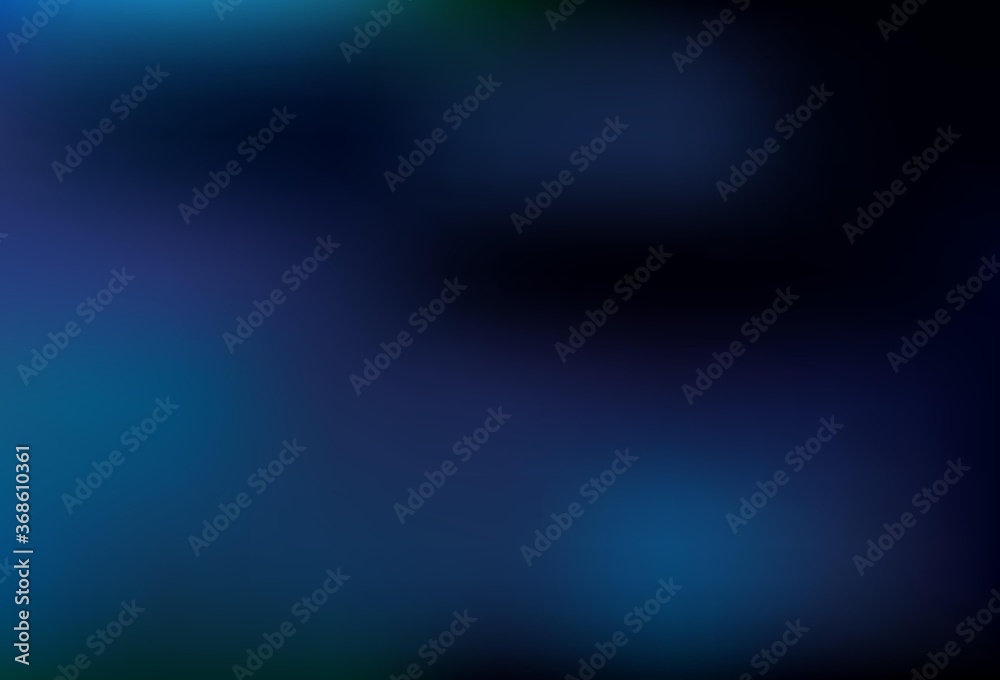Dark BLUE vector abstract blurred background. - obrazy, fototapety, plakaty 
