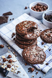 Fudgy chocolate brownie cookies.