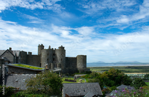 Wallpaper Mural Wales the historic seaside town of Harlech. The castle on a summers day. Torontodigital.ca