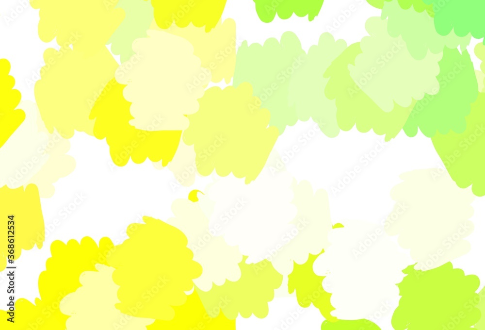 Light Green, Red vector background with abstract shapes.