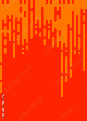 Scarlet color Abstract Rounded Color Lines halftone transition background illustration